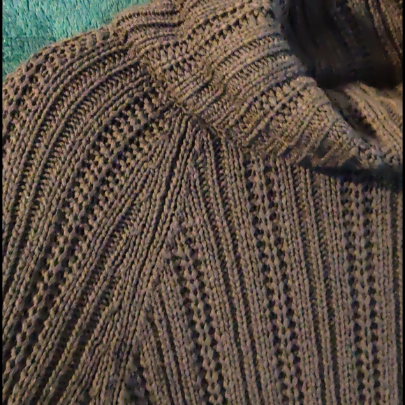 Black knit turtle neck sweater - Picture 3 of 3